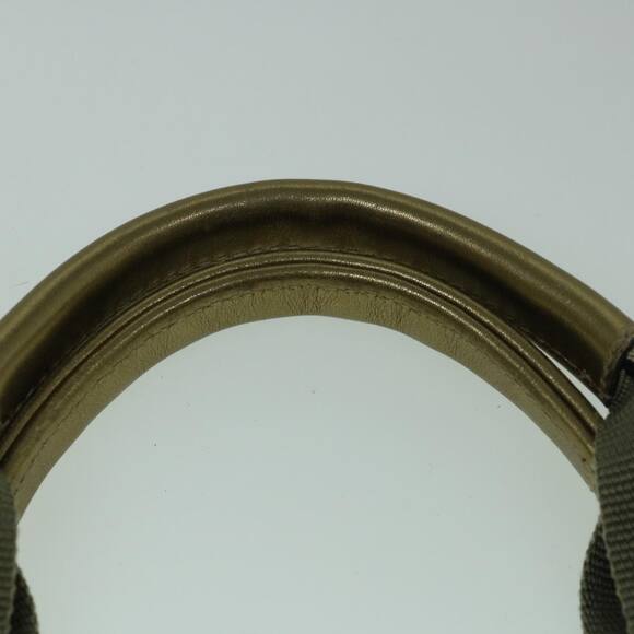 GUCCI GG Crystal Sherry Line Tote Bag Gold Tone Brown Gray - Picture 8 of 16